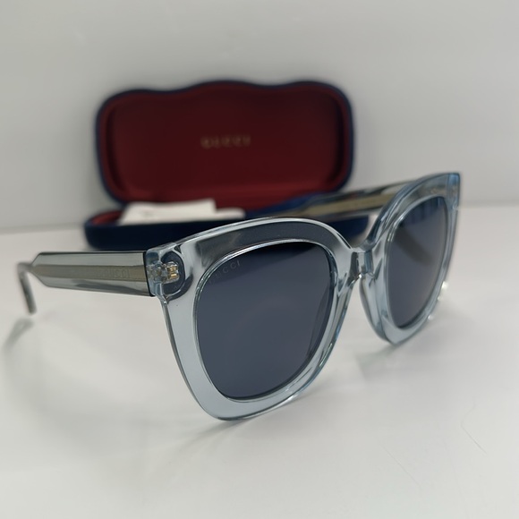 💯- New Authentic Gucci™ GG0564S 003 51 - Light-Blue - Picture 3 of 16
